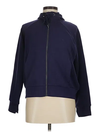 Pre-owned Spanx Zip Up Hoodie In Blue