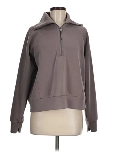 Pre-owned Spanx Zip Up Hoodie In Gray