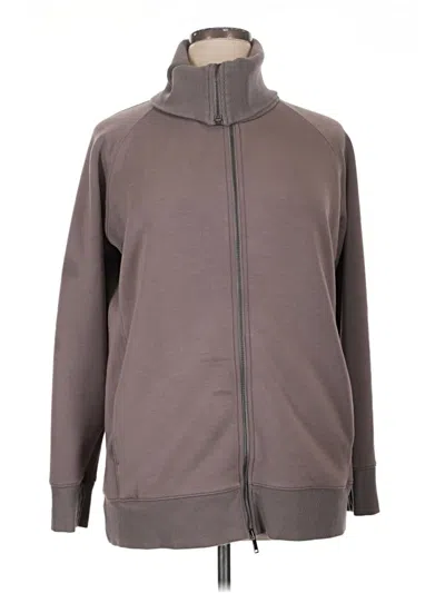 Pre-owned Spanx Zip Up Hoodie In Gray