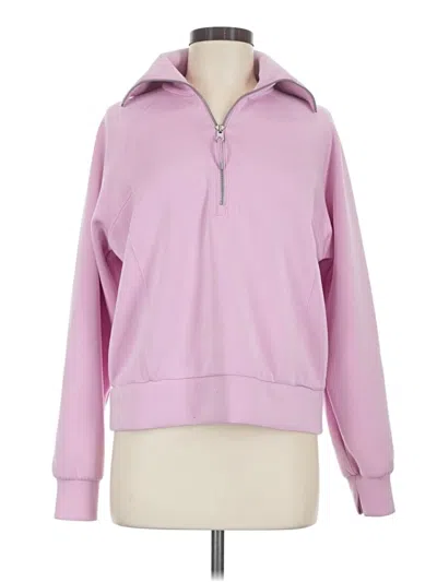 Pre-owned Spanx Zip Up Hoodie In Pink