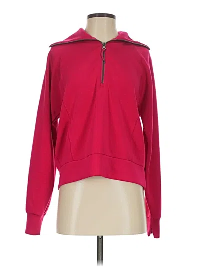 Pre-owned Spanx Zip Up Hoodie In Red