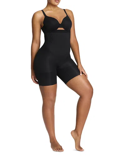 Spanx Sculpt Go Figure High Waisted Mid Thigh Shorts In Black