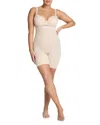 Spanx Sculpt Go Figure High Waisted Mid Thigh Shorts In Neutral