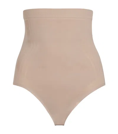Spanx Sculpt Gofigure High-waist Briefs In Neutral