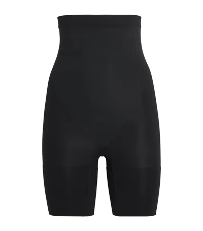 Spanx Sculpt Gofigure High-waist Mid-thigh Shorts In Black