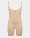 Spanx Thinstincts® Open Bust Mid Thigh Bodysuit In Soft Nude
