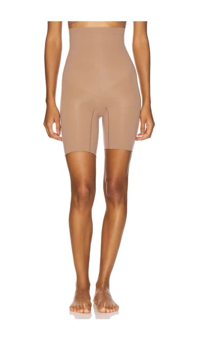Spanx Sculpt Seamless Power High Waisted Short In Brown