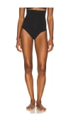 Spanx Sculpt Seamless Power High Waisted Thong In Black