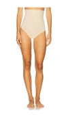 Spanx Sculpt Seamless Power High Waisted Thong In Nude