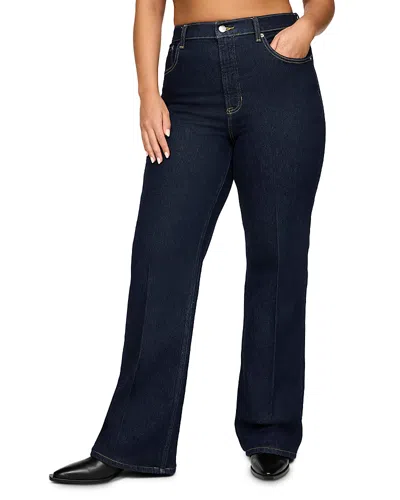 Spanx Shape Authentic 360 High Rise Bootcut Jeans In Marina In Blue