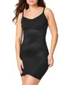 Spanx Womens Very Black Thinstincts 2.0 Stretch-woven Slip Dress In Very Black
