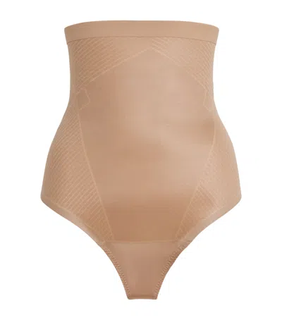 Spanx Shape Invisible Mid-thigh Short In Nude