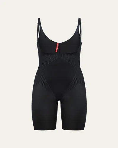 SPANX SPANXSHAPE INVISIBLE OPEN-BUST MID-THIGH BODYSUIT