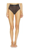 Spanx Smooth Sheer Smoothing Thong In Black