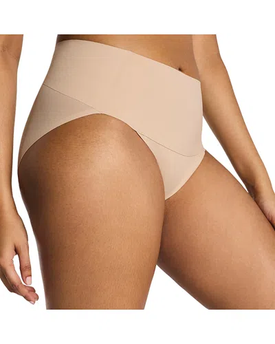 Spanx Smooth Undie-tectable Natural Waist Brief In Brown