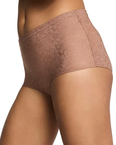 Spanx Supersmooth Day To Date Night Lace Boyshorts In Brown