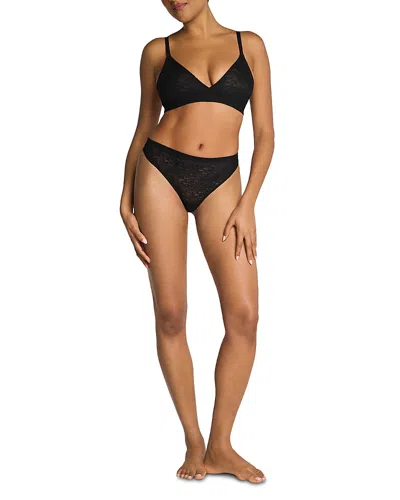 Spanx Supersmooth Day To Date Night Lace Bralette In Black