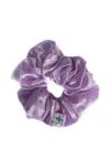 Spark Le Monde The Ariana Logo-detail Scrunchie In Purple