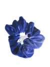 Spark Le Monde The Rita Velvet-effect Scrunchie In Purple