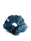 Spark Le Monde Velvet Scrunchie In Blue