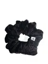 Spark Le Monde Velvet Spotted Scrunchie In Black