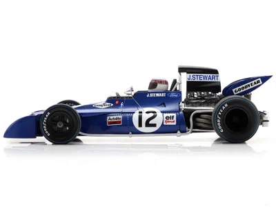 Spark Tyrrell 003 #12 Jackie Stewart "tyrrell-ford" Winner Formula One F1 "british Gp" (1971) With Acrylic In Blue