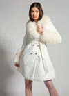 Sparkl Blanc Casse Trench Coat In White
