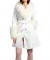 Sparkl Fairy Couture Blanc Cassé Trench Coat In White In White