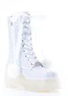 Sparkl Fairy Couture Women's Angel Combat Boot In White