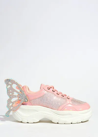 Sparkl Fairy Couture Women's Aurora Trainer Shoes In Pink/white In Multi