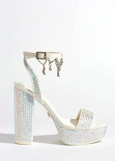 Sparkl Fairy Couture Women's Isabella Heeled Sandals In White
