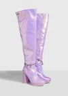 Sparkl Fairy Couture Women's Naomi Heeled Boot In Lilac In Blue