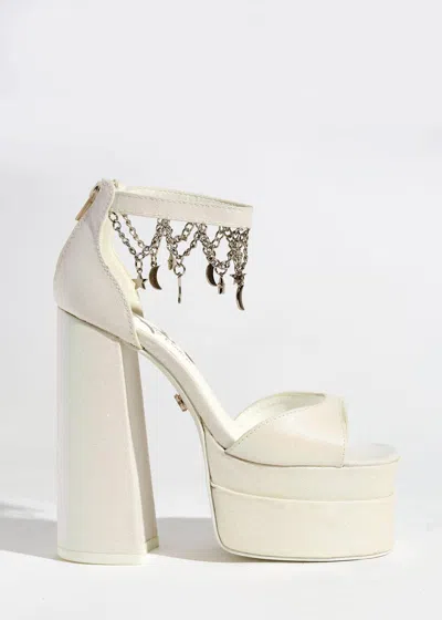 Sparkl Fairy Couture Women's Samantha Glitter Heels In White