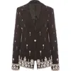 Sparkl Francesca Blazer In Brown