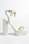 Sparkl Isabella Embellished Heel In White, Women's At Urban Outfitters In Multi