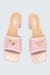Sparkl Monogram Heel In Pink
