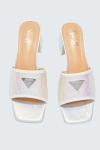 Sparkl Monogram Heel In White