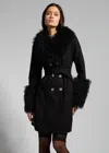 Sparkl Noir Trench Coat In Black
