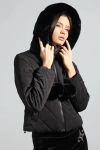 Sparkl Puffer Jacket In Black