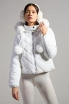 Sparkl Puffer Jacket In White