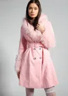Sparkl Rosee Trench Coat In Pink