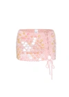 Sparkl Siren Mini Skirt In Pink