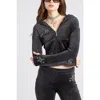 Sparkl Tracksuit Jacket In Gray