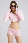 Sparkl Tracksuit Shorts In Pink