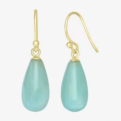 Sparkle Allure 14k Gold Over Brass Drop Earrings