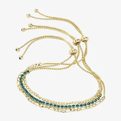 Sparkle Allure Birthstone Womens Red Crystal Bracelet Set