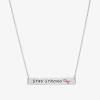 Sparkle Allure Breast Cancer Awareness Womens Pure Silver Over Brass Rectangular 16 Inch Pendant Necklace In Metallic
