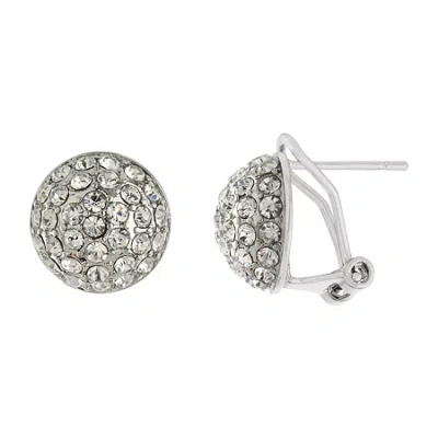 Sparkle Allure Crystal 12mm Stud Earrings In Transparent