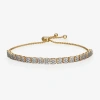 Sparkle Allure Diamond Accent 14k Gold Over Brass 9 Inch Wheat Round Bolo Bracelet In Gold