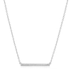 Sparkle Allure Diamond Accent 18 Inch Cable Rectangular Pendant Necklace In Metallic
